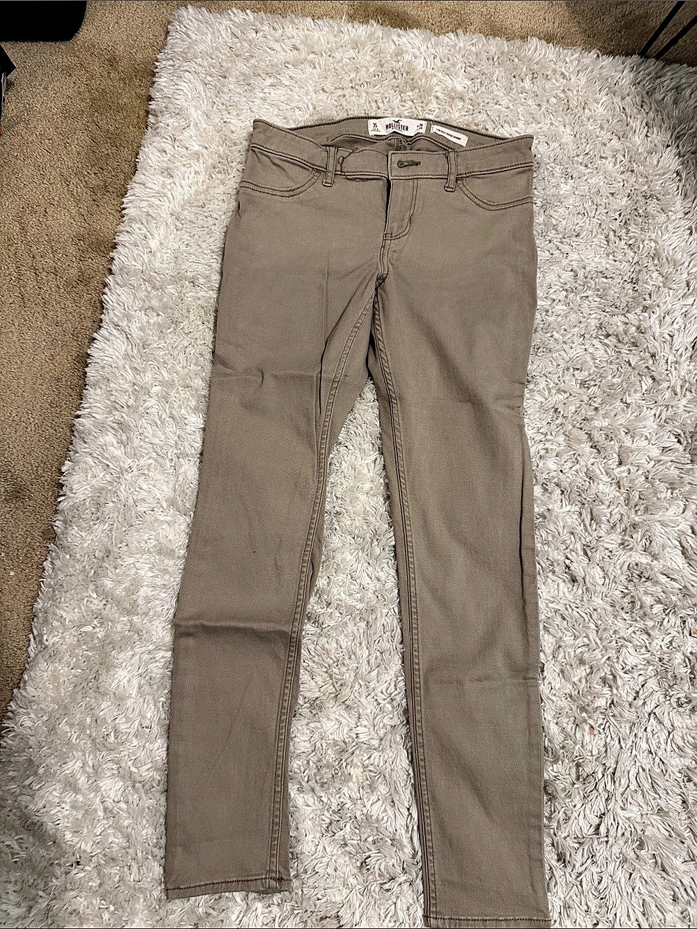 Hollister Low Rise Super Skinny Jeans in Brown Waist 26